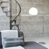 Nowoczesna lampa łukowa chromowana z białym kloszem - Arc Podgląd zdjęcia produktu 9