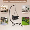 GOPLUS Hängesessel mit Gestell &Gurte, Hängeschaukel Produktbild-Vorschau 6