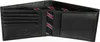 An open black leather wallet with a striped lining. Náhľad obrázku produktu