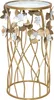 Beistelltisch Roland rund goldfarben 30x30x60 cm mit Produktbild-Vorschau 1