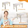 UISEBRT Table en acier inoxydable pliable Table de travail Voir les images du produit 5