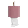 Clayre & Eef Tischlampe Kaninchen Ø 20x43 cm Weiß Rosa Produktbild-Vorschau 2
