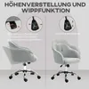 HOMCOM Homeoffice Stuhl, Ergonomisch Schreibtischstuhl mit Produktbild-Vorschau 4