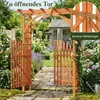 Arco da giardino COSTWAY con porta, dimensioni 161 x 60 x Anteprima dell’immagine prodotto 7
