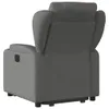 vidaXL Relaxsessel mit Aufstehhilfe Dunkelgrau Stoff Produktbild-Vorschau 5