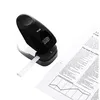 A black and white stapler is shown on a white background next to a piece of paper with text and a graph. Anteprima dell’immagine prodotto