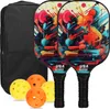 Set de raquettes de pickleball en fibre de verre - Contient Voir les images du produit 1