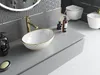 Elza lavabo pour plan de travail 40 x 33 cm, décor blanc/or Voir les images du produit 4