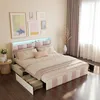 ProximaX Polsterbett 140x200 cm – Weiß-Rosa Samt, 4 große Produktbild-Vorschau 5