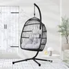 home24 Hängesessel - Polyrattan / Stahl Produktbild-Vorschau 1