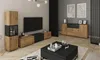 Obývací stěna Berlin I černý mat / dub Wotan - moderní TV Náhled obrázku produktu 2