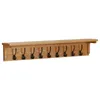 vidaXL Wandgarderobe 90x16x16 cm Massivholz Eiche Produktbild-Vorschau 7