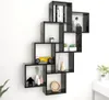 vidaXL Cube Shelf Black 90x15x119 cm odvozený výrobek ze Náhled obrázku produktu 2
