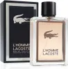 A bottle of Lacoste L'Homme Lacoste Eau de Toilette and its packaging are displayed against a white background. Náhľad obrázku produktu
