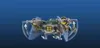 A diagram showing the mechanics of a LEGO spaceship with arrows indicating movement. Podgląd zdjęcia produktu