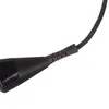Close-up of a black cable connector with a braided cord. Podgląd zdjęcia produktu