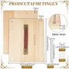 Buchpresse aus Holz, 20,5x25,2 cm, DIY-Buchbinderei-Set Productafbeelding-voorbeeld