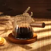 180ml Espresso Messbecher Glas mit Holzgriff, Transparent Produktbild-Vorschau 5
