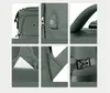 A collage of close-up shots of a green backpack, highlighting its features. Podgląd zdjęcia produktu