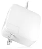A white Apple MagSafe power adapter with the Apple logo embossed on it. Produktbild-Vorschau