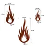 UNUS® Gartenstecker Flammen Feuer zum Schrauben 3er Set Produktbild-Vorschau 2