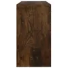 Scrivania con vano portaoggetti in rovere fumé 100x40x73 cm Anteprima dell’immagine prodotto 5