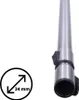 A close-up of a metal tube, likely a vacuum cleaner part, with a measurement indicator. Voir les images du produit