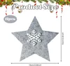 12 Stück Stern Besteckhalter Weihnachten Filz,Grau Produktbild-Vorschau 2