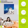 ARTland Leinwandbild Windmuehle in Oia - Griechenland Produktbild-Vorschau 2