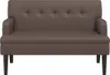 vidaXL Sitzbank mit Rückenlehne Braun 112x65,5x75 cm Produktbild-Vorschau 3