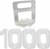 A tile leveling system kit with clips and wedges. Produktbild-Vorschau