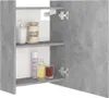 vidaXL Kúpeľňová zrkadlová skrinka betónová sivá Náhľad obrázku produktu 4