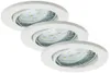 LED Einbauleuchte 3er Set schwenkbar IP23 GU10 Ø 8,6cm 3W Produktbild-Vorschau 1