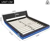 A diagram of a bed frame with dimensions and measurements indicated. Anteprima dell’immagine prodotto