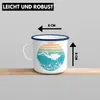 Trendation - Taucher Grafik Emaille Tasse Geschenk für Produktbild-Vorschau 3