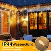 Jopassy 15M Solar LED Ice Rain Fairy Lights Outdoor Indoor Podgląd zdjęcia produktu 6