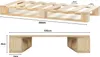 Lermowood Palettenbett 100 x 200 cm Natur Holzbett Produktbild-Vorschau 3