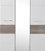 Garderobenschrank Funny weiß Silbereiche Spiegel Breite ca, Produktbild-Vorschau 3