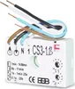 A close-up studio shot of a white electronic relay device with several colored wires extending from it. Náhľad obrázku produktu
