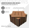ECD Germany Płytki tarasowe WPC, 30x30 cm, 44-częściowy Podgląd zdjęcia produktu 6