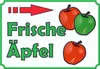 Verkaufsschild Schild Äpfel rechts A1 (594x841mm) Produktbild-Vorschau 1