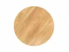 A top-down view of a round wooden table. Produktbild-Vorschau