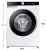Samsung WW90DG6G94LKU3 lavatrice Caricamento frontale 9 kg Anteprima dell’immagine prodotto 5
