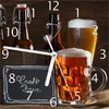 Wallario Design Wanduhr Biervarianten - Pils im Glas  Produktbild-Vorschau 1