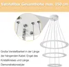 LZQ LED Kristall Kronleuchter Moderne Deckenleuchte 128W Produktbild-Vorschau 5