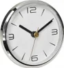 A close-up, angled view of a white analog clock with black numbers and hands, set against a white background. Anteprima dell’immagine prodotto