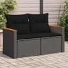 VidaXL 365993, 2 Sitz(e), Schwarz, 110 kg, 1240 mm, 620 mm, Produktbild-Vorschau 2