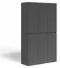 Kleiderschrank Vicco Claus Anthrazit 111 x 191.5 cm mit 6 Produktbild-Vorschau 2