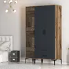 Skye Decor, Kumsal PT - Noce, Antracite, Armadio, Noce, Anteprima dell’immagine prodotto 3