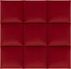 Komvortowy | Polsterpaneel | Wandkissen Velours Rot 30x30 Produktbild-Vorschau 1